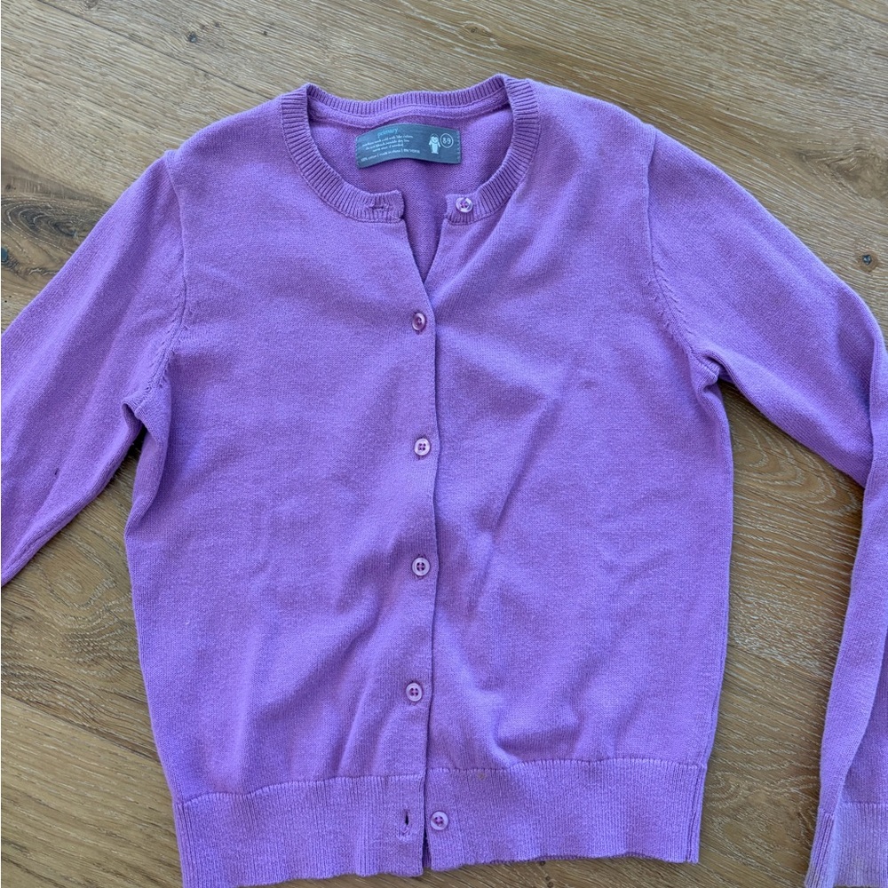 Primary Lavender Girl’s Cardigan